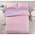 2 спальное однотонное постельное белье поплин розовое