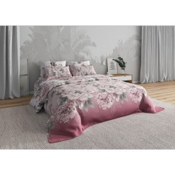 Семейное постельное белье бязь розовое Камея