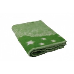 Одеяло Полушерстяное Ежик зеленый 40% шерсть, 47%Пан, 13%хлопок