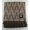 Шерстяной плед INCALPACA из шерсти альпака темно коричневый с орнаментом и с бахромой 150x200