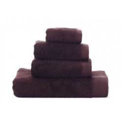 Пушистое банное полотенце из хлопка Seashells-2 коричневое 70x140