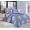 1.5 спальный комплект постельного белья сатин двусторонний голубой