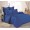 1.5 спальное постельное белье однотонное из сатина синее