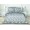 1.5 спальное постельное белье из поплина кремовое с серым орнаментом
