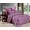 2 спальное постельное белье жаккард фиолетовое с орнаментом 