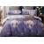 1.5 спальное постельное белье сатин двустороннее фиолетовое с орнаментом