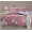 1.5 спальное постельное белье сатин двустороннее розовое с цветами