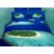 Евро постельное белье премиум сатин 3D синее с островом