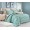 1.5 спальный комплект постельного белья сатин двусторонний бирюзовый с орнаментом