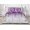 Семейное постельное белье из поплина белое с фиолетовым орнаментом