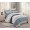 1.5 спальный комплект постельного белья сатин двусторонний бежевый в широкую полоску