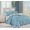1.5 спальный комплект постельного белья сатин двусторонний ярко бирюзовый зигзаг 