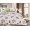  1.5 спальный комплект постельного белья сатин белый с рисунком гербария