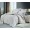 1.5 спальный комплект постельного белья сатин двусторонний светло бежевый с орнаментом