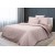 1.5 спальное постельное белье поплин однотонное розовое