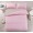 Семейное однотонное постельное белье поплин розовое