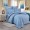 2 спальный однотонный комплект постельного белья светло-голубой