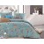1.5 спальный комплект постельного белья сатин двусторонний голубой 