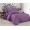 1.5 спальное постельное белье однотонное из сатина фиолетовое с синим