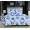 2 спальный комплект постельного белья сатин белый с синими водорослями