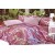 1.5 спальный комплект постельного белья сатин двусторонний розовый  