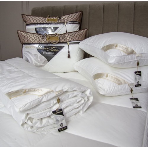 Пушистое теплое одеяло Premium Collection Testo белое 200х220