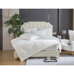 1.5 спальный комплект с одеялом Bamboo milk super soft айвори