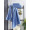 Пушистое банное полотенце из хлопка EFOR 70x140 голубое
