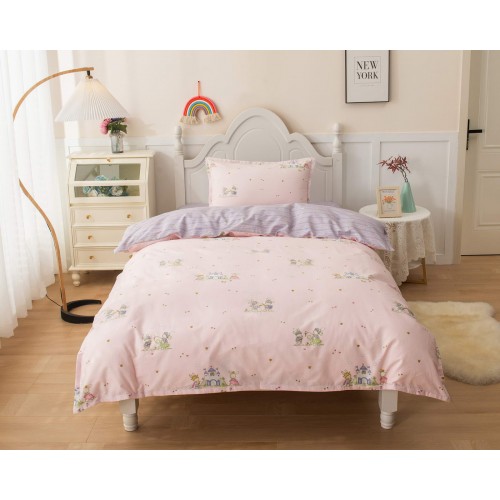 Зайчата (розовый) КПБ детский Зайчата (розовый) КПБ детский