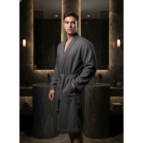 Дориан (антрацит) 2XL-3XL Мужской Халат