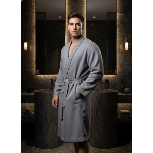 Дориан (серый) S-M Мужской Халат