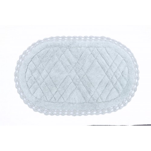 RACHEL (голубой) Коврик для ванной кружевной 50х70