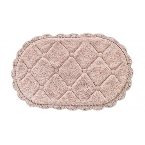 Brianna (пудра) Коврик для ванной кружевной 60х100