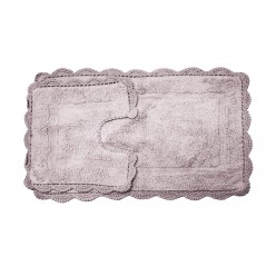 CLEO (серо-лиловый) Набор ков. для ванной комнаты 60х100 и 50х50см