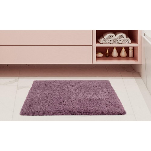 Пушистый махровый коврик для ванной Anita (фиолет) 60х100