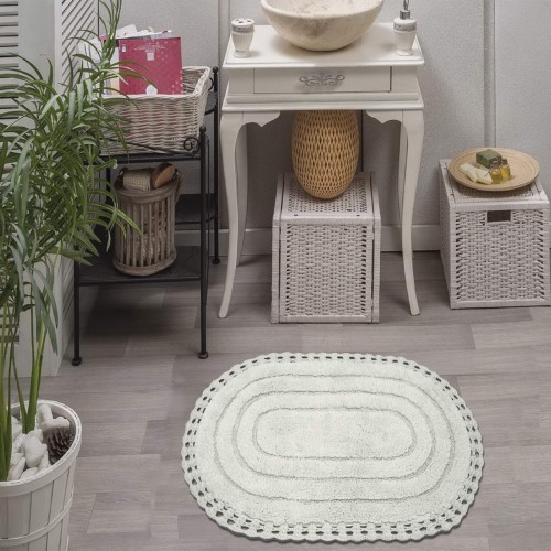 YANA (крем) Коврик для ванной кружевной 60х100