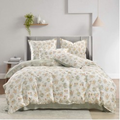 Дебора (шалфей) КПБ сатин Евро 4н Дебора (шалфей) КПБ сатин Евро 4н