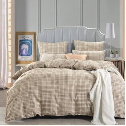 Лавр (беж) КПБ сатин 7Е