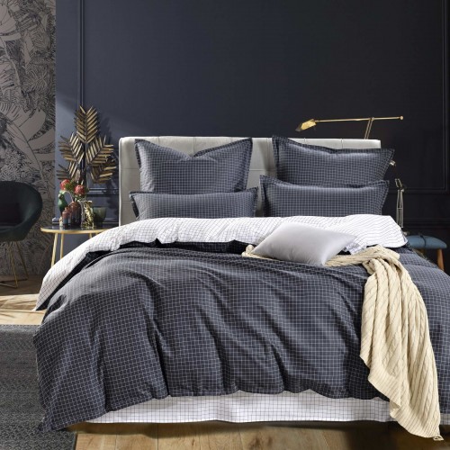 Диксан (черно-белый) КПБ сатин Евро 4н