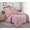 Семейный комплект постельного белья сатин однотонный светло розовый