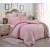 Семейный комплект постельного белья сатин однотонный светло розовый