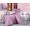 Семейное постельное белье сатин однотонное нежно-розовое 