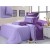 Семейное постельное белье однотонное сиреневое с фиолетовым